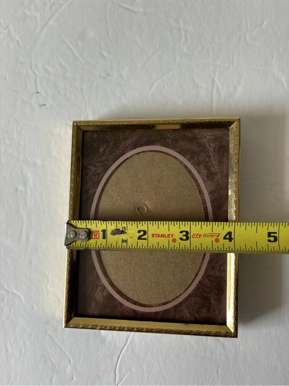 Intercraft Vintage 4”x5” Gold Metal Picture Frame